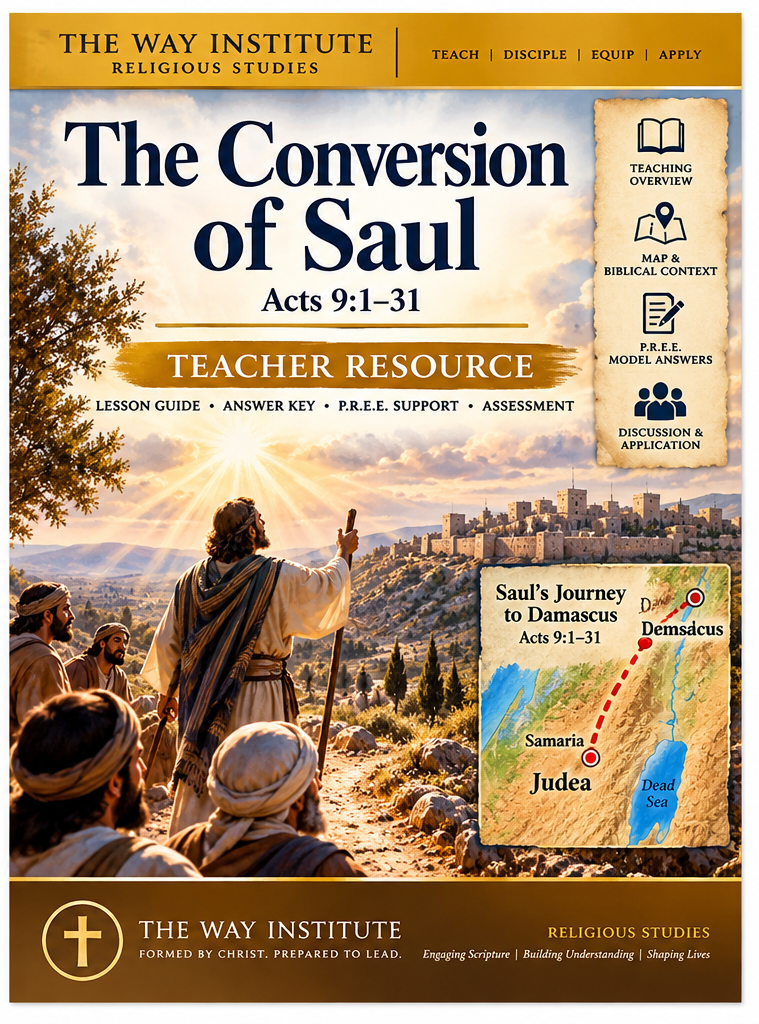 Saul's Conversion teacher resource PDF